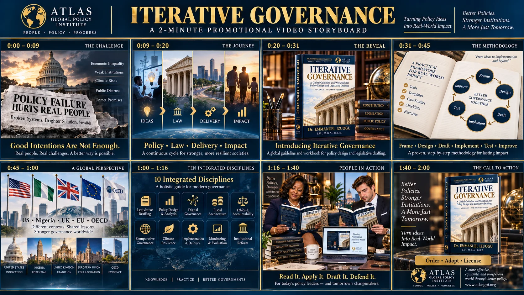 Iterative Governance two-minute promotional video storyboard